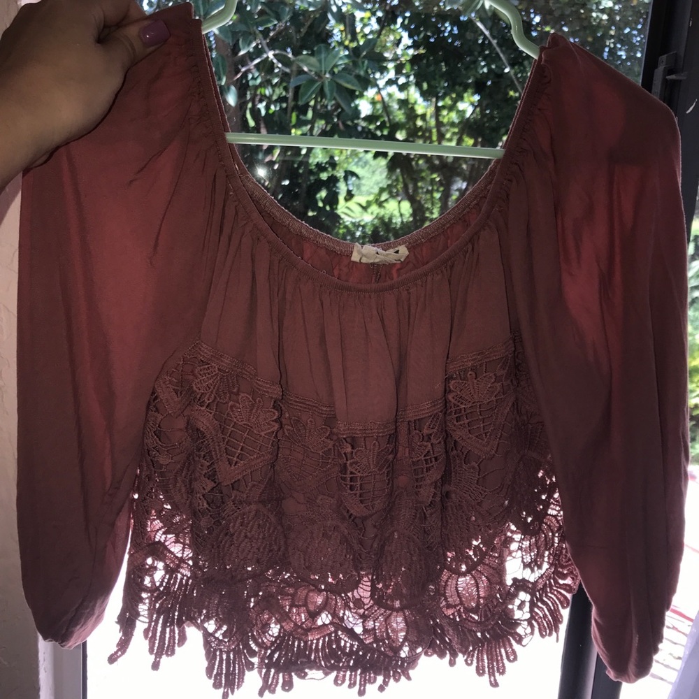 Lace crop top